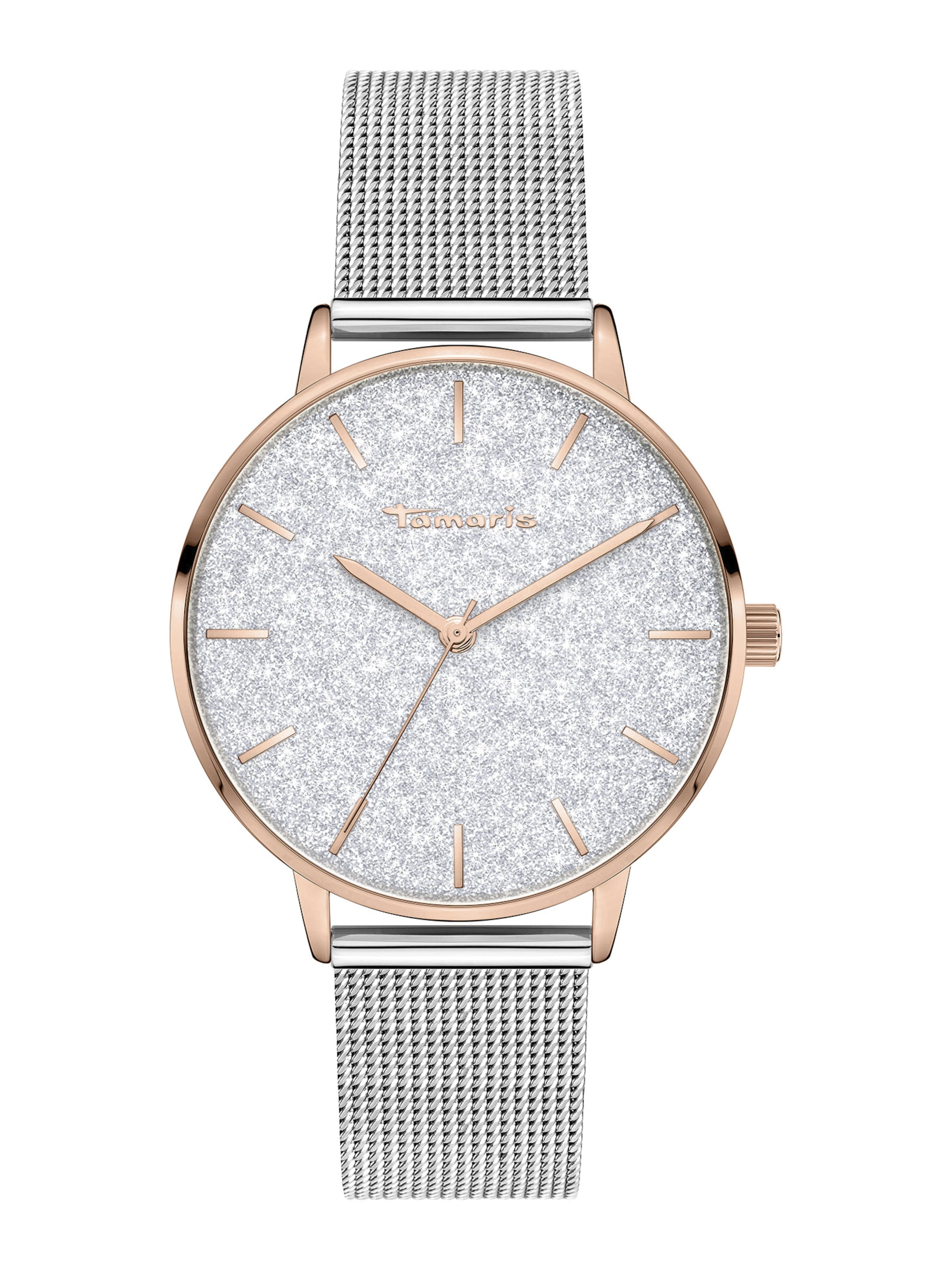 Montre à affichage analogique 'Shiny Sparkle' Tamaris en argent : devant