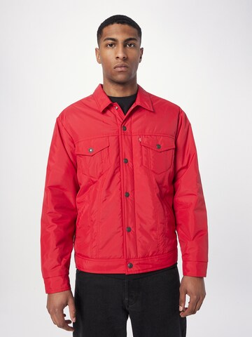 LEVI'S ® - Casaco meia-estação 'Relaxed Fit Padded Truck' em vermelho: frente