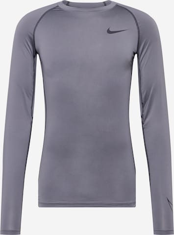 NIKE Regular Fit Funktionsskjorte 'Pro' i grå: forside