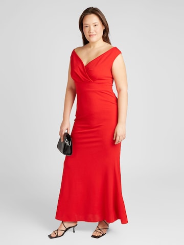 WAL G. فستان سهرة 'ANNIE' بلون أحمر