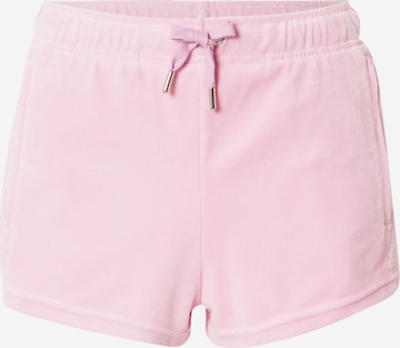 Juicy Couture White Label Normální Kalhoty – pink: přední strana