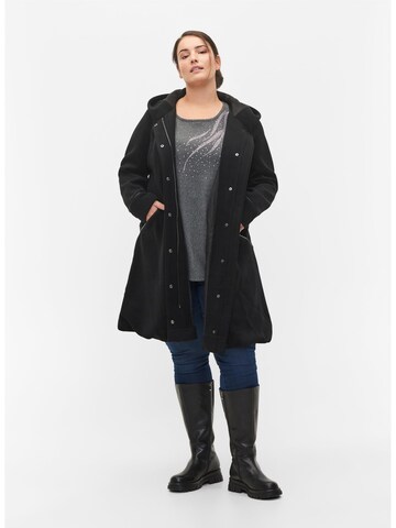 Zizzi Between-Season Jacket 'Annabel' in Black