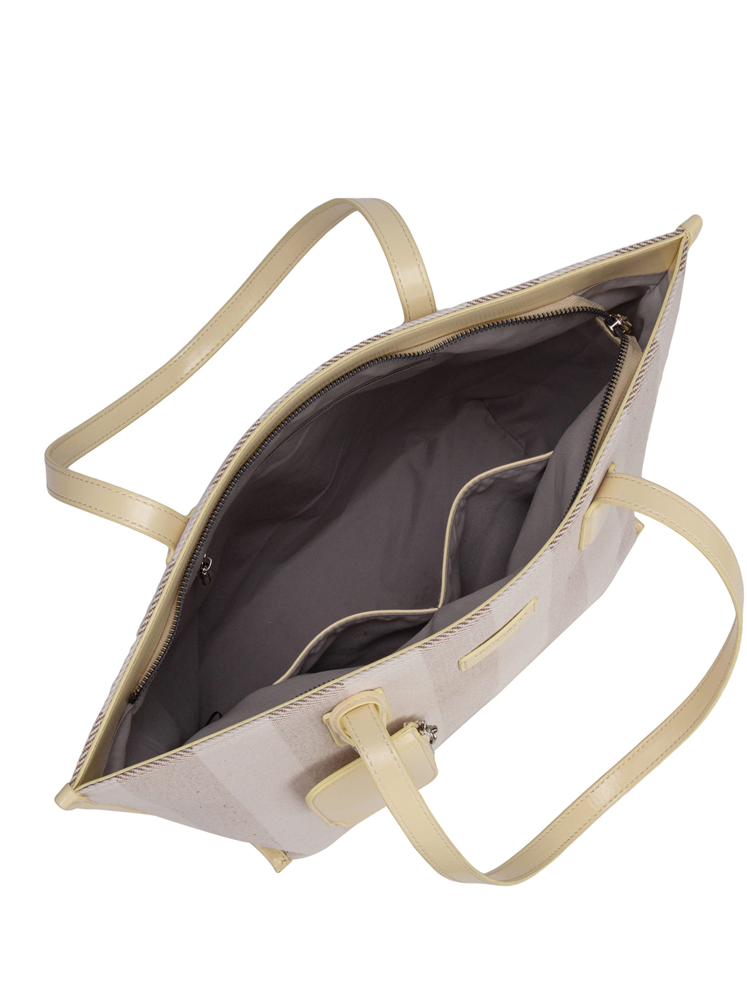 Shopper 'Borsa Shopper Donna Diana & Co Firenze - Righe e con Zip' di Diana&Co. in giallo