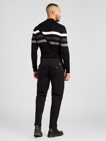 Regular Pantalon chino 'Zeebo' HUGO en noir