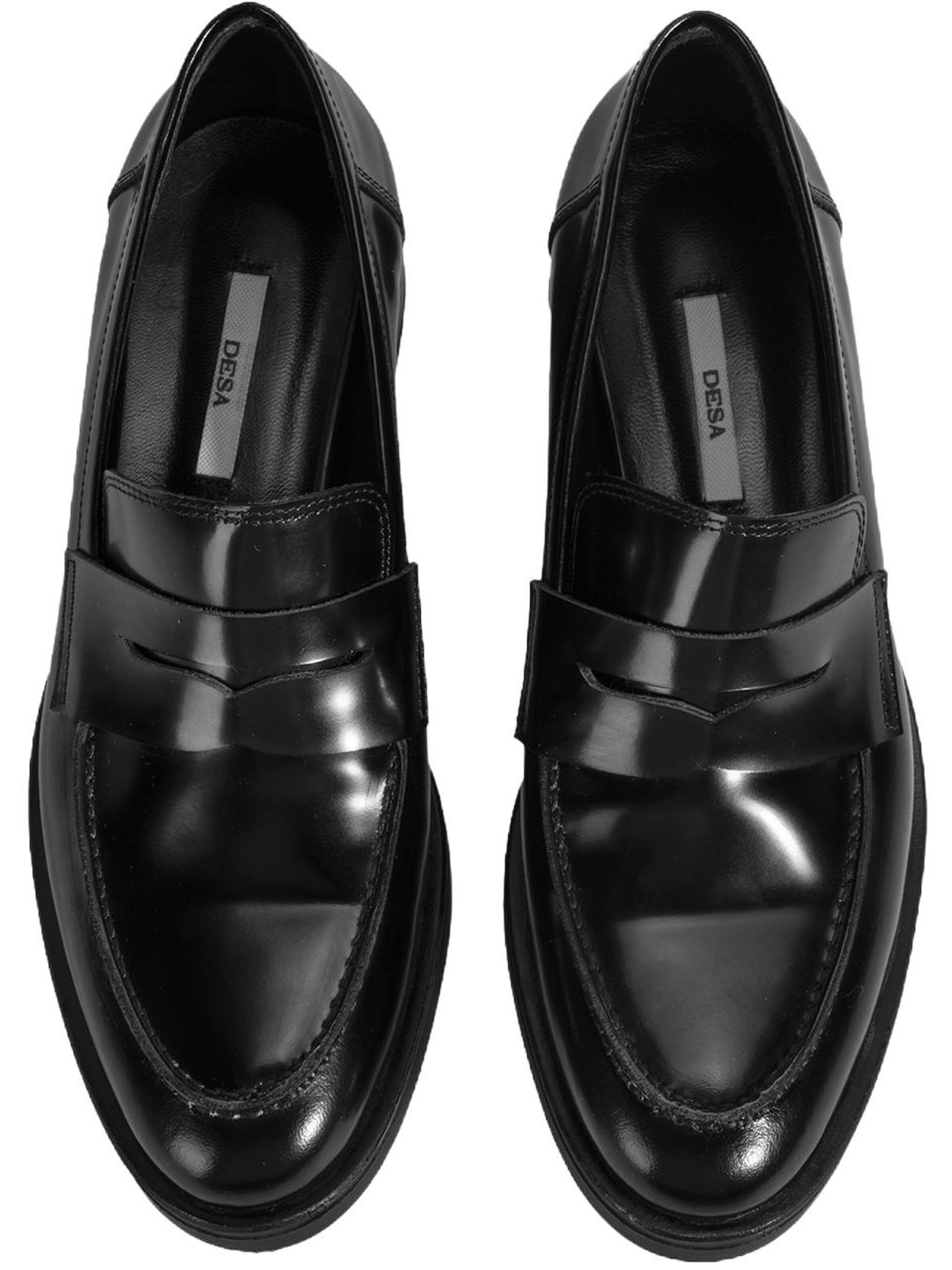 Desa Moccasins 'Slip-Ons' in Black