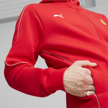 PUMA Athletic Zip-Up Hoodie in Red