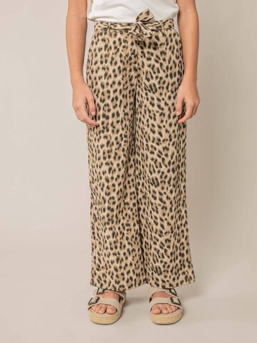 Deeluxe Loosefit Broek 'MADILEN' in Beige: voorkant