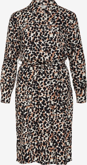 OBJECT Blousejurk 'Pamala' in de kleur Camel / Zwart / Wit, Productweergave