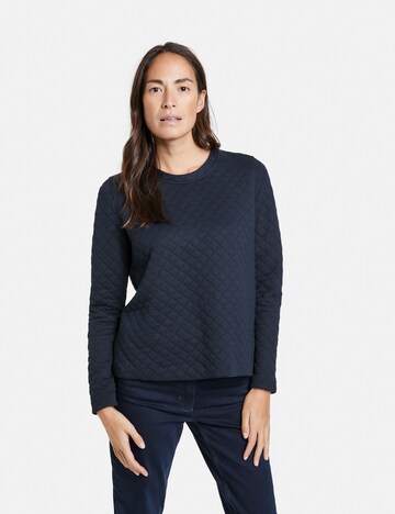 GERRY WEBER Sweatshirt in Blauw: voorkant