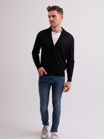 CASH-MERE.CH Strickjacke in Schwarz