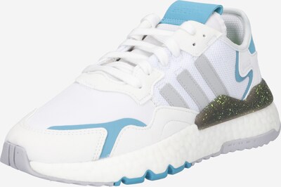 ADIDAS ORIGINALS Baskets basses 'NITE' en bleu / gris / blanc, Vue avec produit