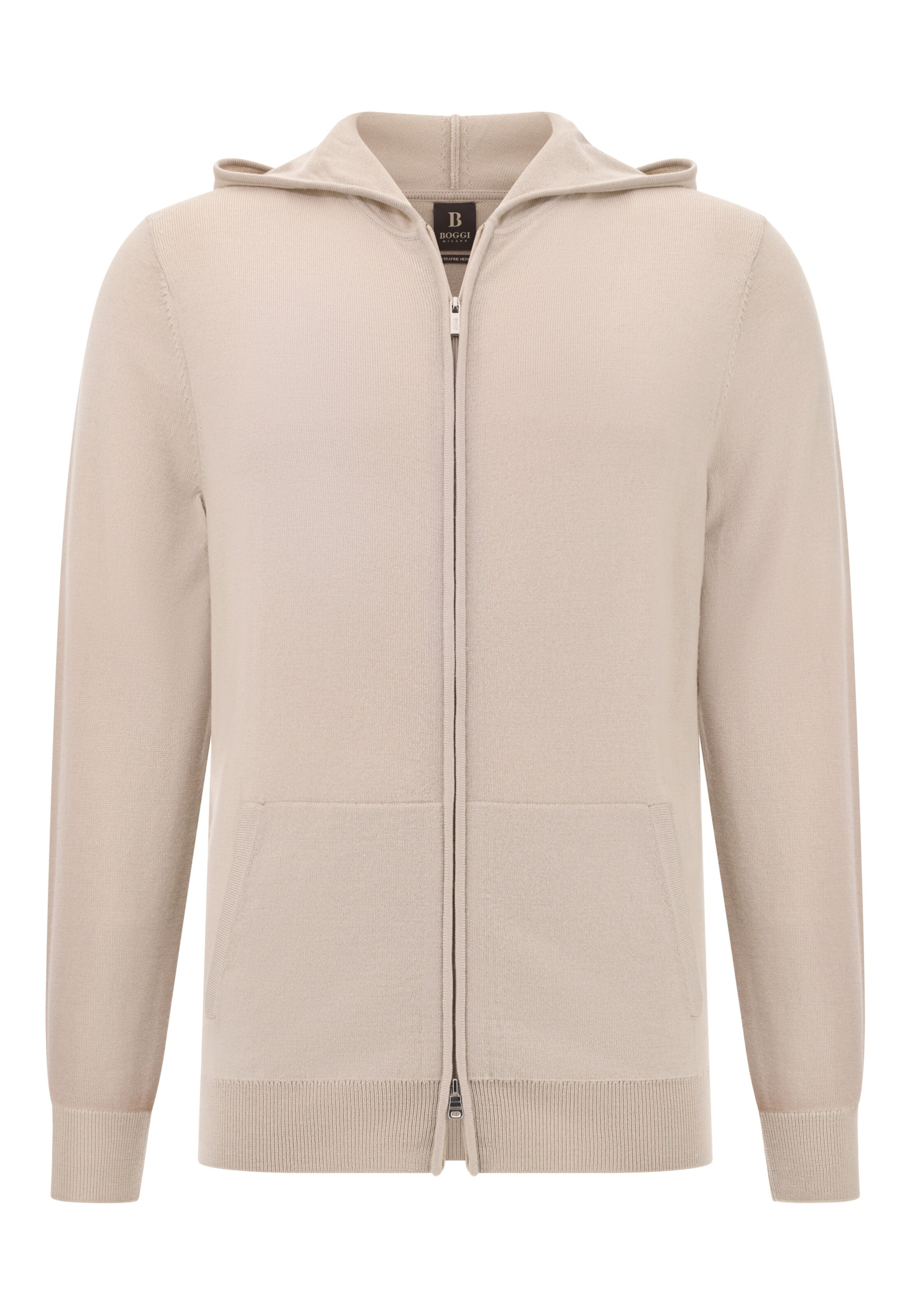 Boggi Milano Gebreid vest in Bruin: voorkant