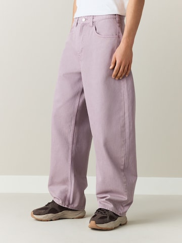 Next Baggy Jeans in Lila: Vorderseite