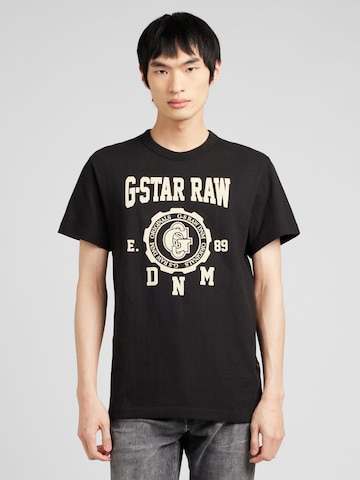 melns G-Star RAW T-Krekls: no priekšpuses