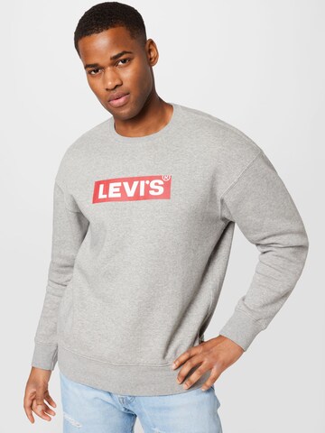 LEVI'S ® Sweatshirt 'T3 Relaxed Graphic Crew' in Grey: front