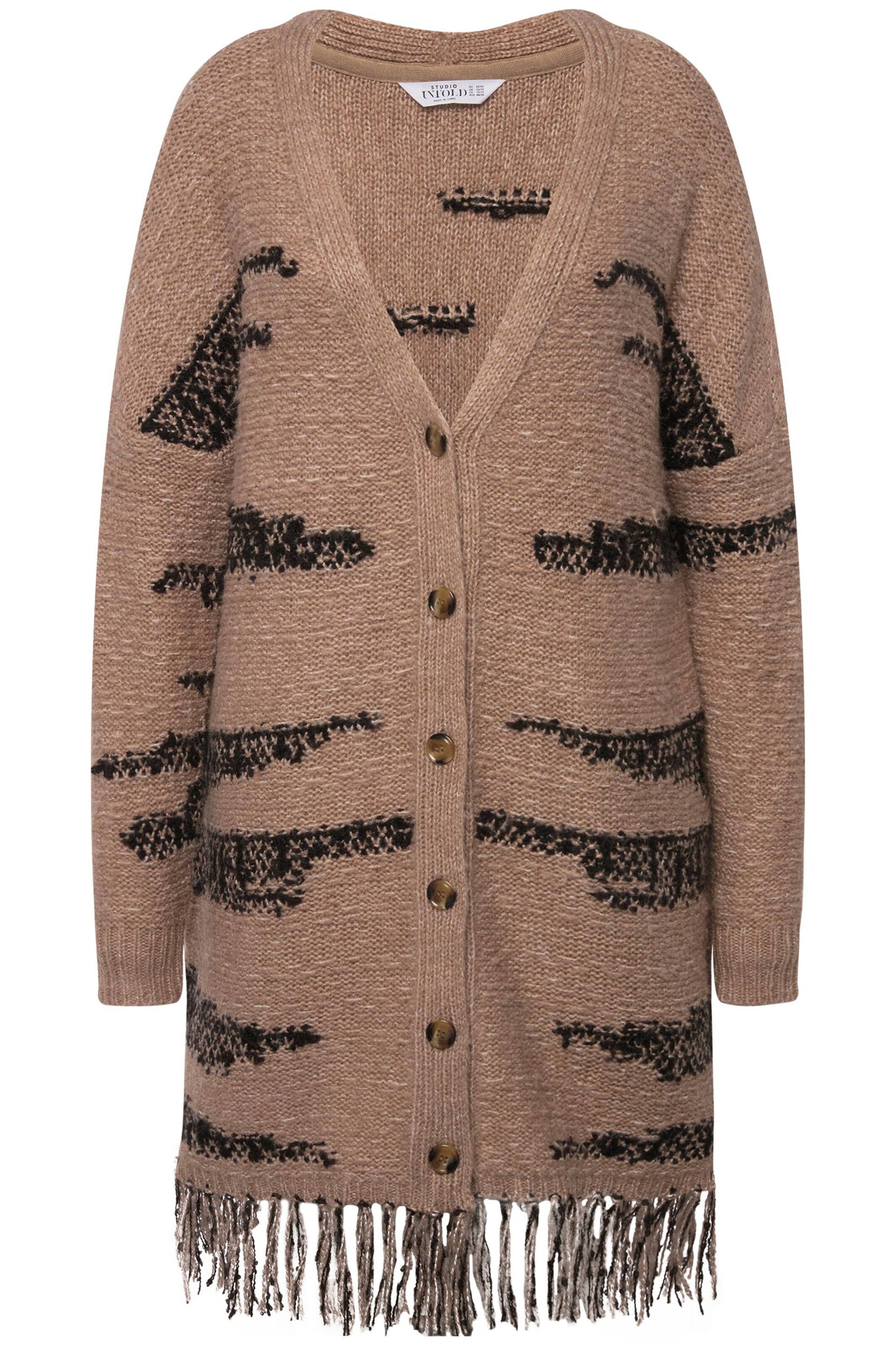 Studio Untold Strickjacke in Braun: Vorderseite