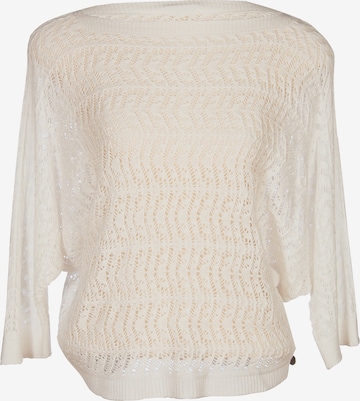 Heimatliebe Sweater in White: front