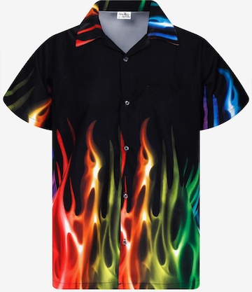 King Kameha Shirt 'Flames' in Mischfarben: Vorderseite