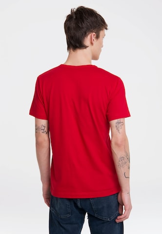 LOGOSHIRT Shirt 'Shazam' in Rood