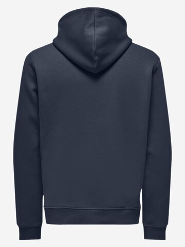 Only & Sons Sweatshirt 'Connor'‌‌‌‌‌ in Blau