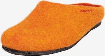 MagicFelt Slippers 'Filzpantoffel Magicfelt 709' in Orange: front