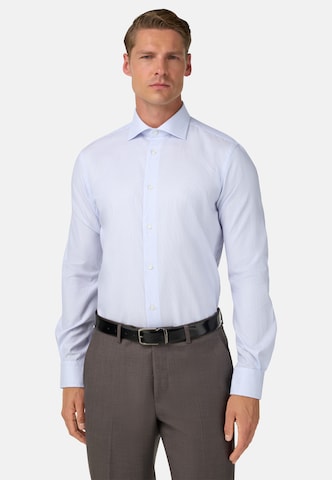 Boggi Milano Regular fit Button Up Shirt 'Windsor' in Blue: front