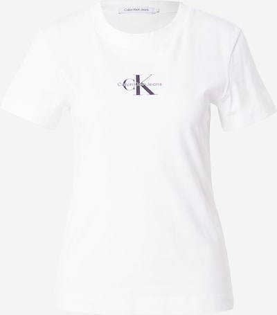 Calvin Klein Jeans T-shirt en noir / blanc, Vue avec produit