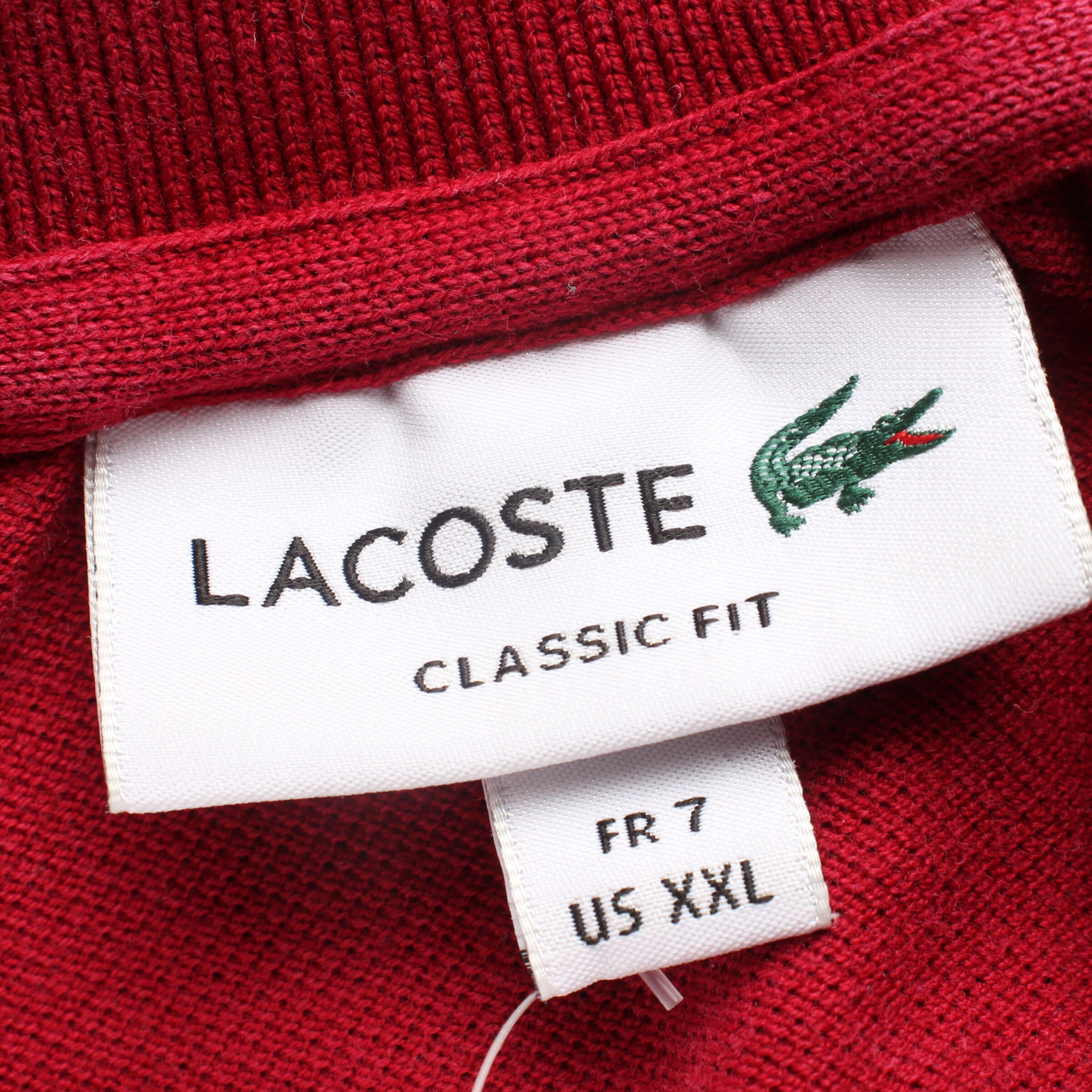 LACOSTE Shirt in XXL in Red