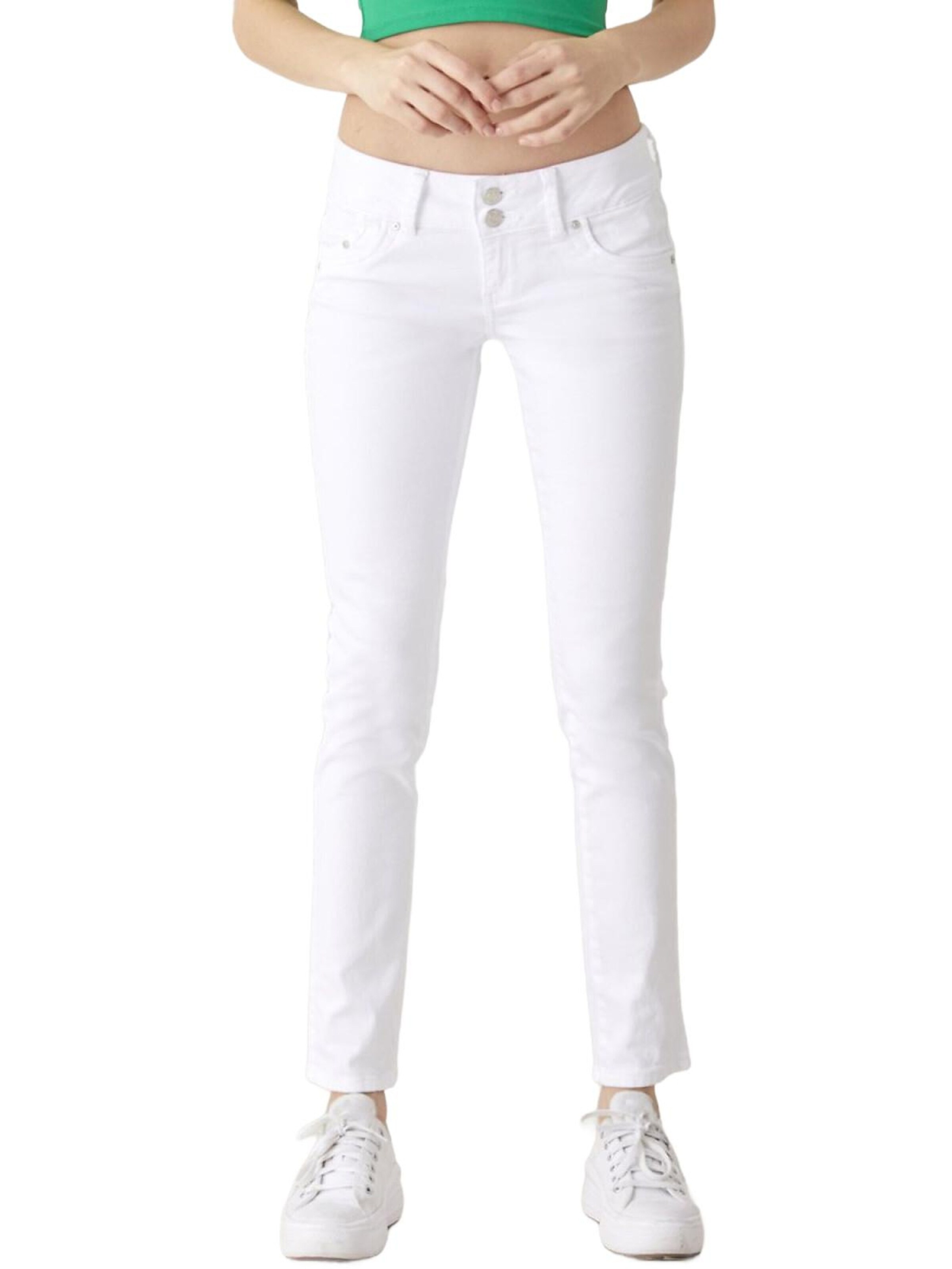 LTB Jeans - Slimfit Vaquero 'LTB Jeans Molly Skinny Leg Mid Waist Jeanshose' en blanco