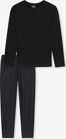 Pyjama long SCHIESSER en noir : devant