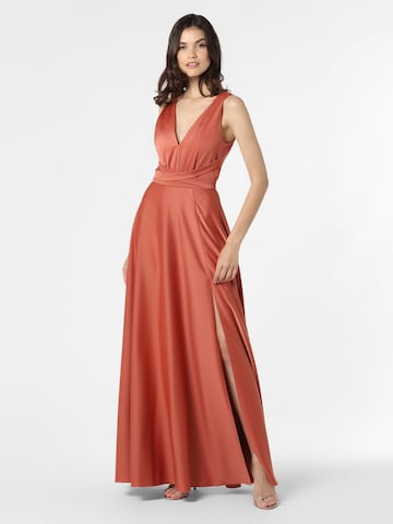 Marie Lund Evening Dress in Brown: front