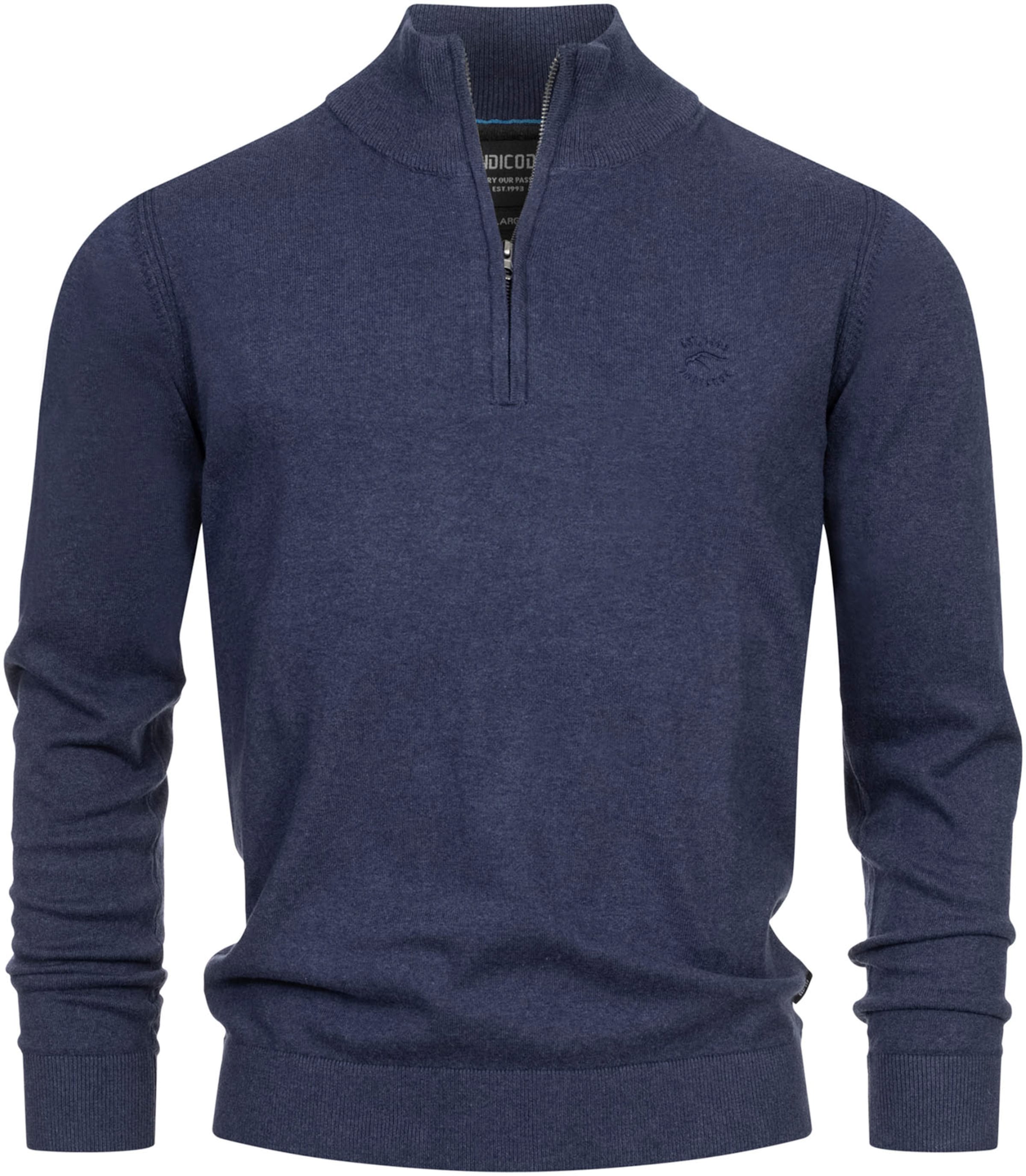 INDICODE JEANS Sweater in Blue: front