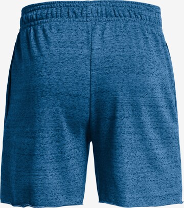 UNDER ARMOUR Regular Sportbroek 'Rival Terry 6' in Blauw