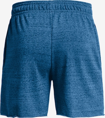 UNDER ARMOUR Regular Workout Pants 'Rival Terry 6' in Blue