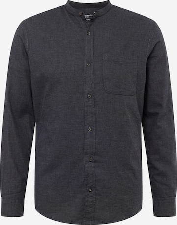 JACK & JONES Regular fit Button Up Shirt in Grey: front