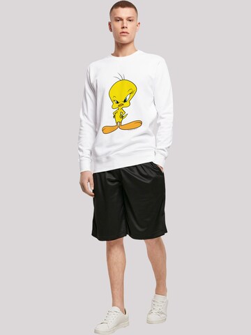 F4NT4STIC Sweatshirt 'Looney Tunes Angry Tweety' in Wit