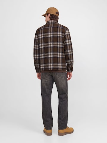 JACK & JONES Regular Fit Hemd in Braun