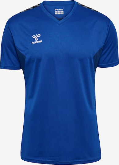 Hummel T-Shirt fonctionnel 'Authentic' en bleu cobalt / gris / noir / blanc, Vue avec produit