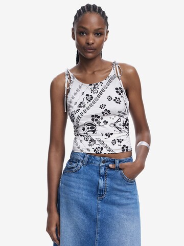 Desigual Top in Wit: voorkant