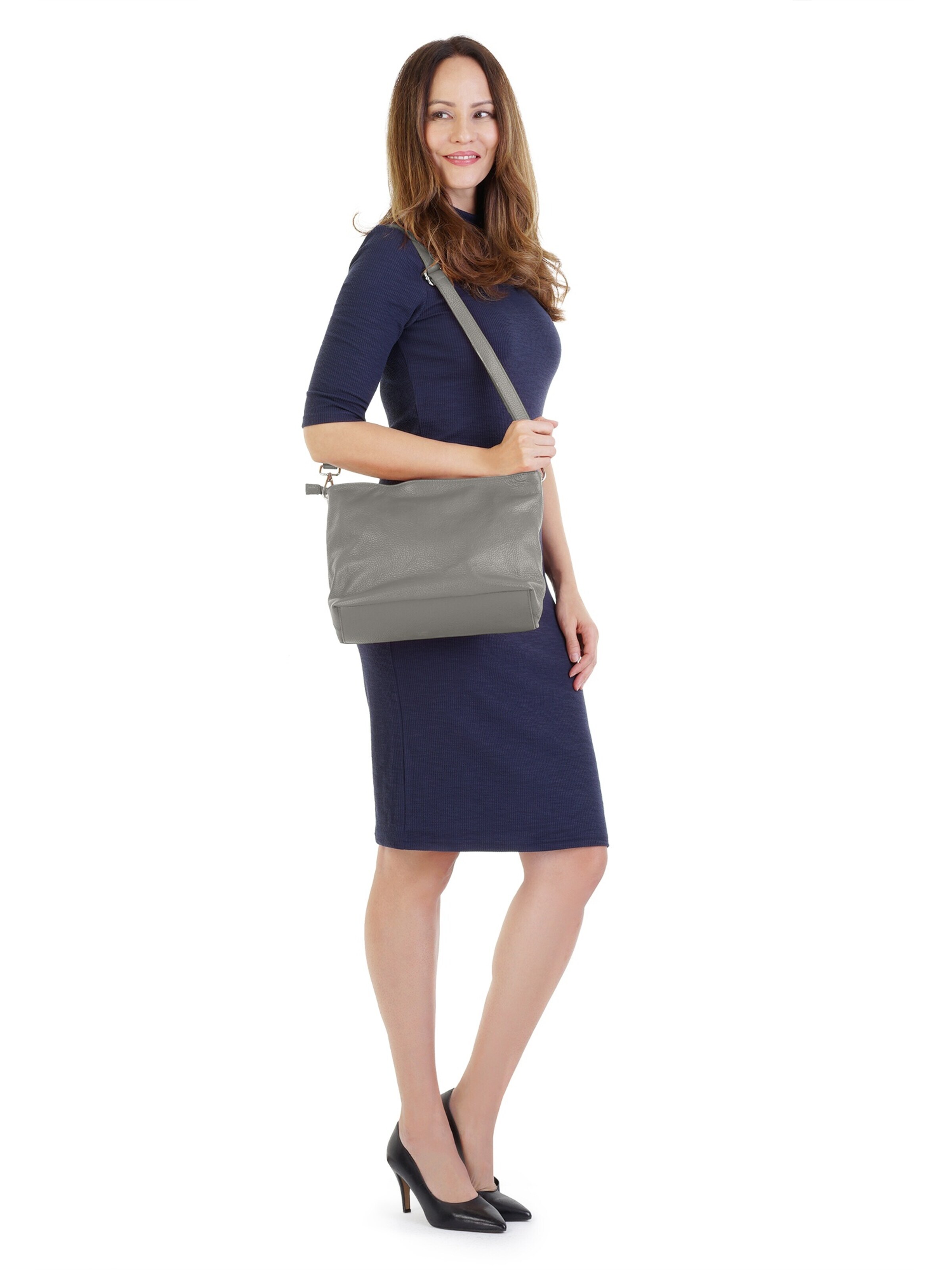 Samantha Look Crossbody Bag in Grey