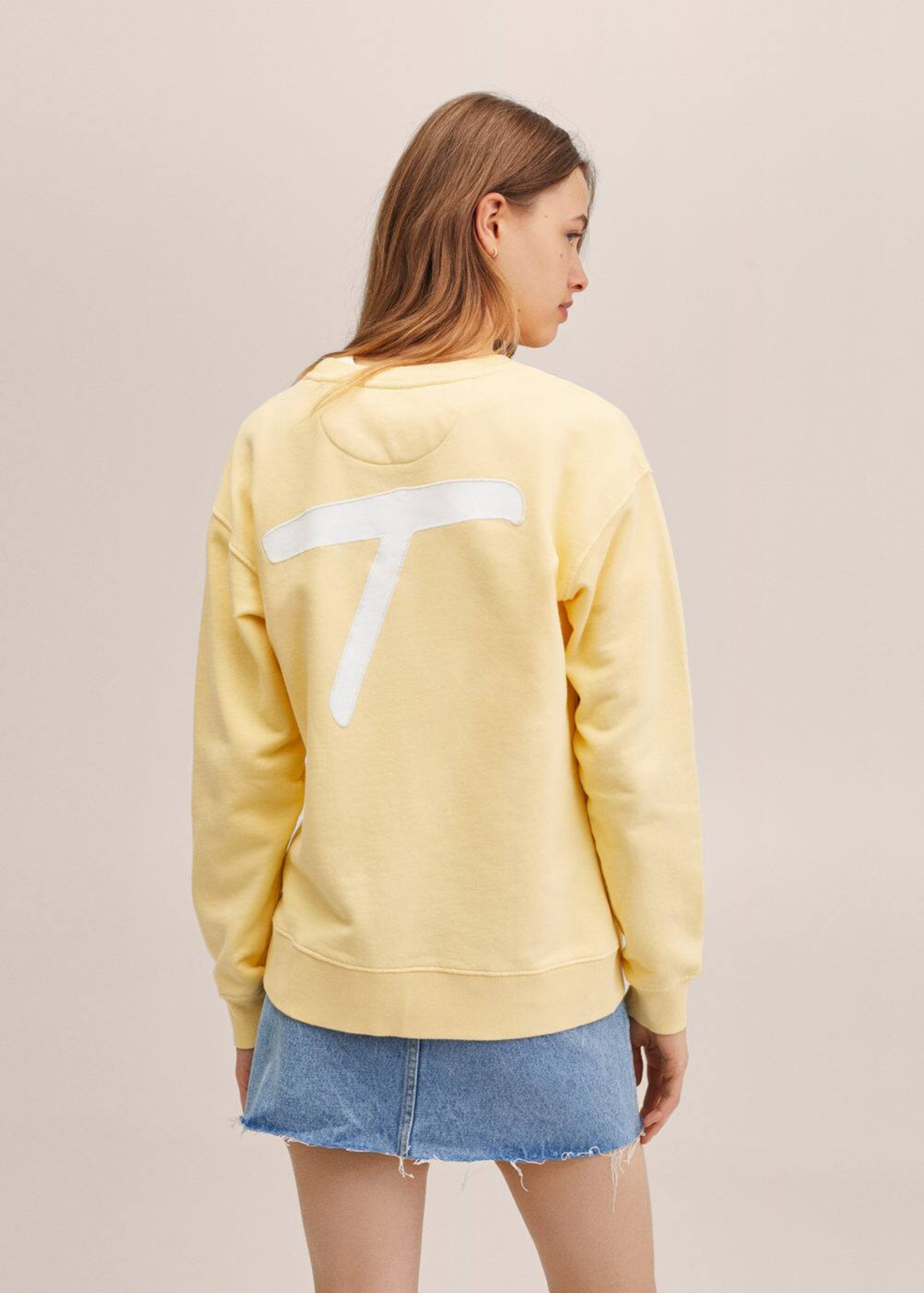 Kinder Teens (Gr. 140-176) MANGO TEEN Sweatshirt in Gelb - PS13927 Kinder Teens (Gr. 140-176) MANGO TEEN Sweatshirt in Gelb - PS13927