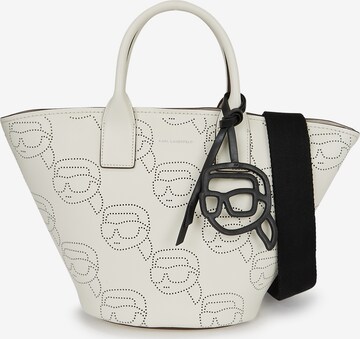 Karl Lagerfeld Handbag 'Ikonik 2.0' in White: front