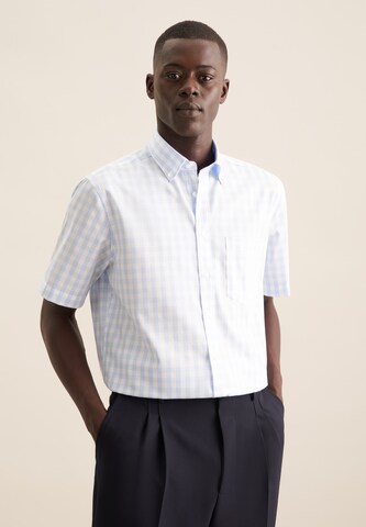 SEIDENSTICKER Regular fit Business shirt in Blue: front