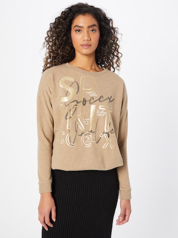 Soccx Sweatshirt in Brown: front