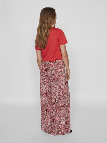 Regular Pantalon VILA en rouge