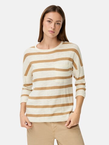 CAMEL ACTIVE Boxy Strickpullover mit 3/4-Ärmeln in Beige: Vorderseite