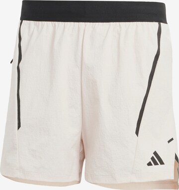 Pantalon de sport ' D4T Pro Series Adistrong' ADIDAS PERFORMANCE en beige