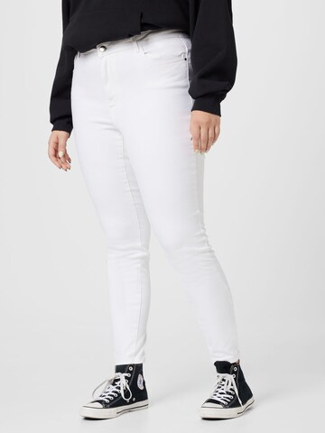 Skinny Jeans 'Phia' di Vero Moda Curve in bianco: frontale