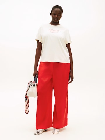 Tommy Hilfiger Curve T-Shirt in Beige