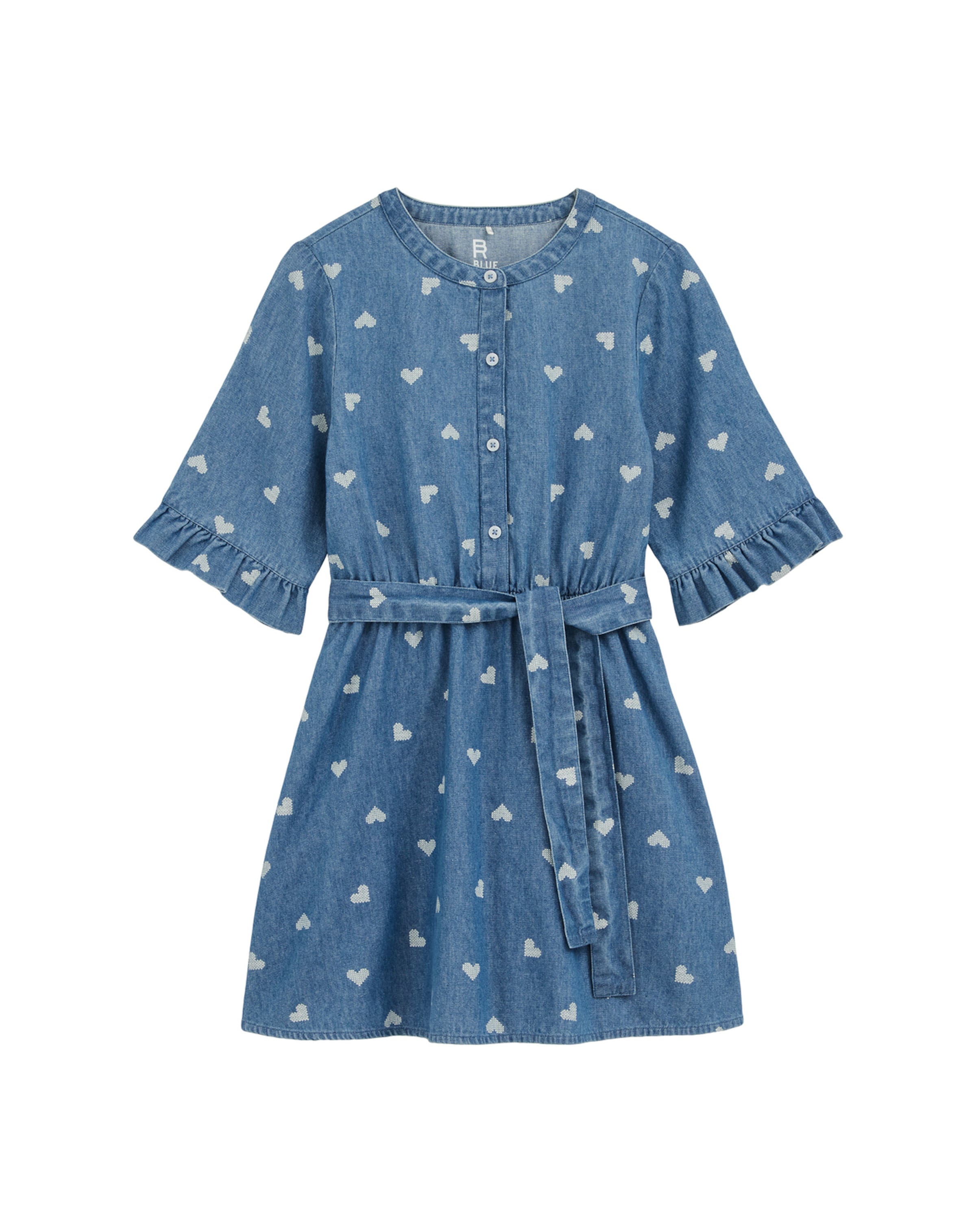 WE Fashion Платье в Джинсовый синий / Белый, Обзор товара